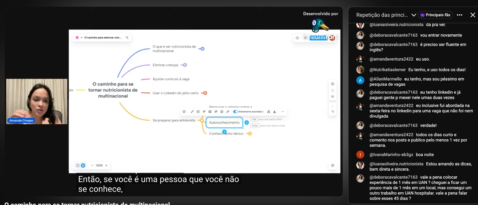 Aula: O caminho para se tornar Nutricionista de multinacional